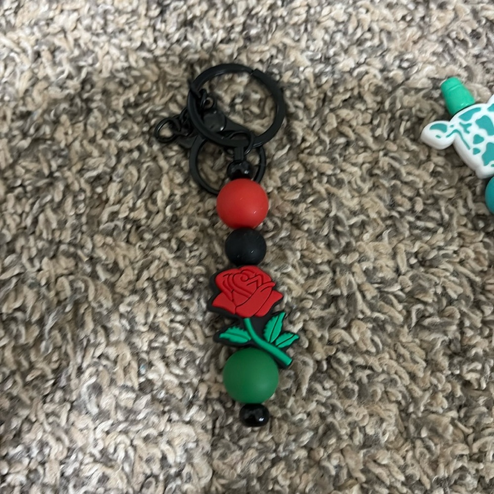 Rose keychain